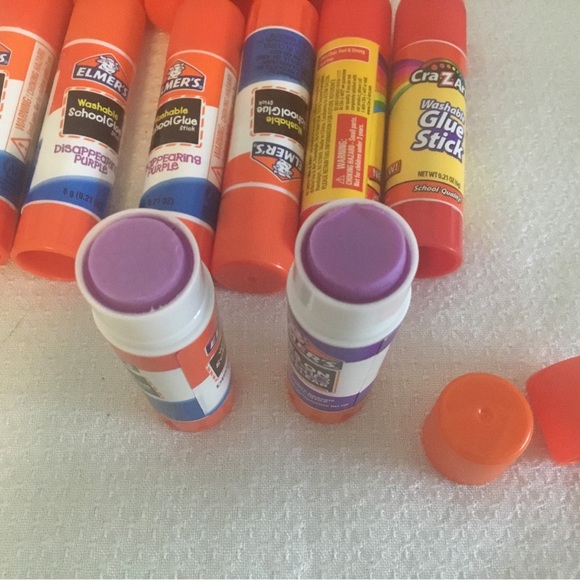 Elmers Glue Sticks 15ct Purple Glue Dries Clear - Picture 4 of 6